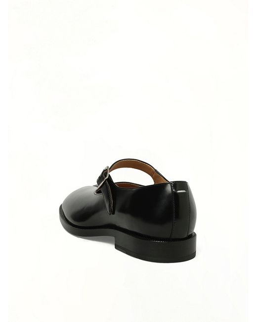 Maison Margiela Black Tabi Mary Janes With Strap