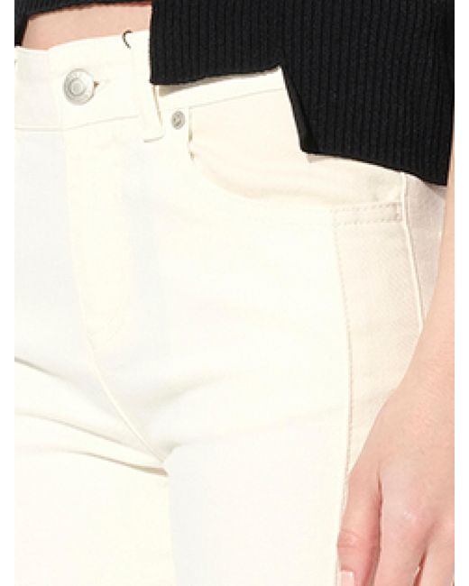 McQueen White Patch Denim Pants