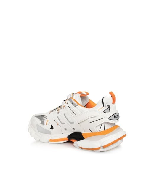 Balenciaga White Track Sneakers, /, 100% Polyester for men