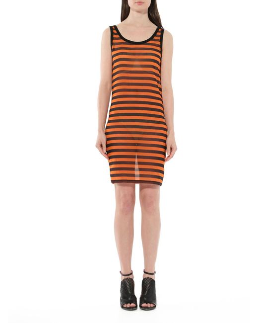 Givenchy Orange Podium Sleeveless Dress