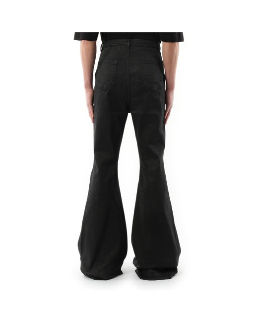 Rick Owens Bolan Bootcut Denim Pants, Wax, 100% Cotton in Rick Owens Bolan Bootcut Denim Pants, Wax, 100% Cotton in