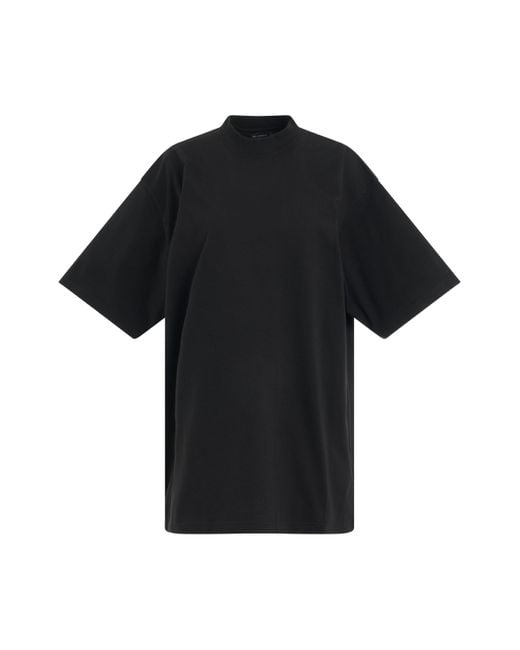 Balenciaga Black Bb Paris Rhinestone T-Shirt, Short Sleeves, Washed, 100% Cotton
