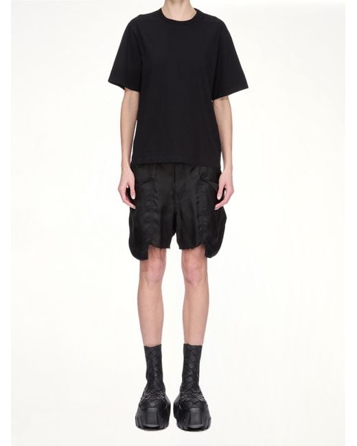 Rick Owens Black Brad T, Short Sleeves, 100% Cotton