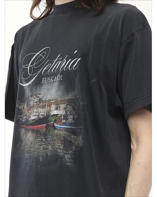 Balenciaga Getaria Oversized T-Shirt, Short Sleeves, 100% Cotton