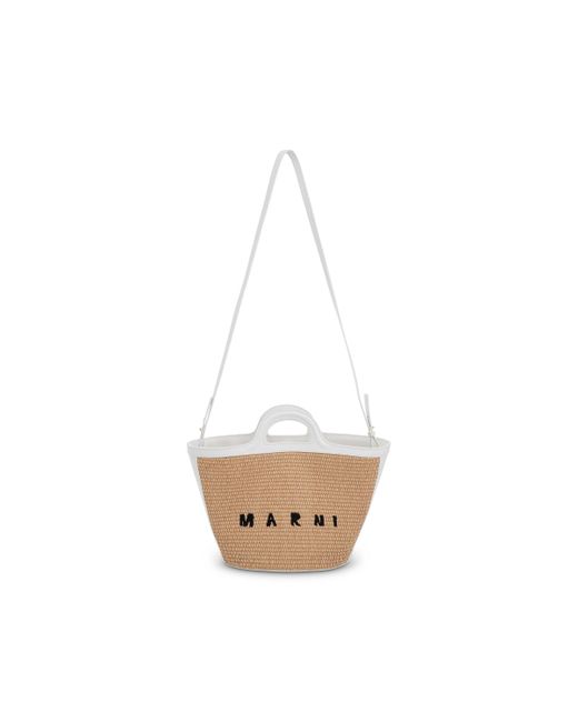 Marni Tropicalia Small Bag In Sand Storm/lily White | Lyst