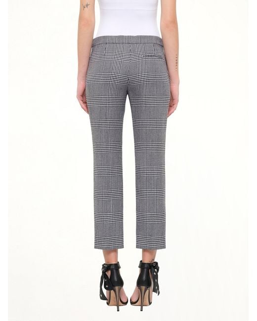 McQueen Gray Prince Of Wales Pants