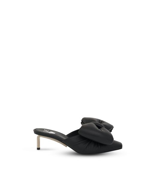 Off-White c/o Virgil Abloh Black Off- Nappa Bow Allen Sabot Shoes, , 100% Leather