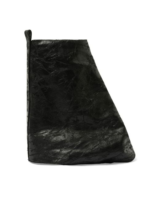 Rick Owens Black Low Fetish Boots, 100% Cotton