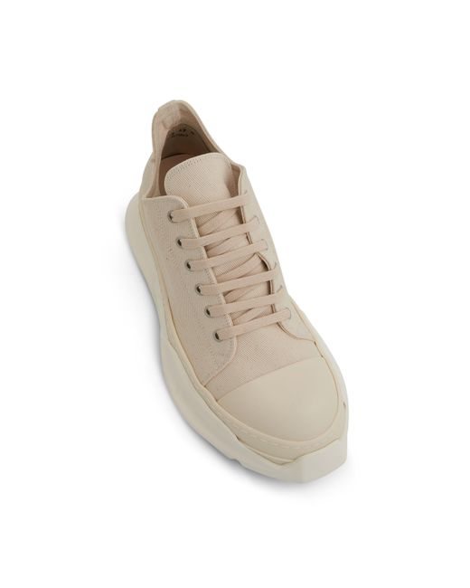 Rick Owens Natural Drkshdw Abstract Low Denim Sneakers, , 100% Calf Leather for men
