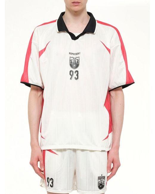 Represent Red Spike Football Top for men