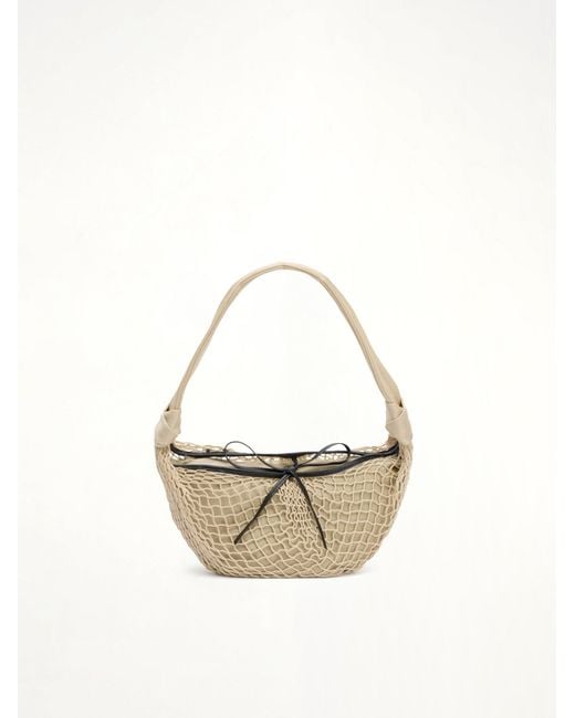 Lemaire Metallic Fortune Croissant Filt Bag
