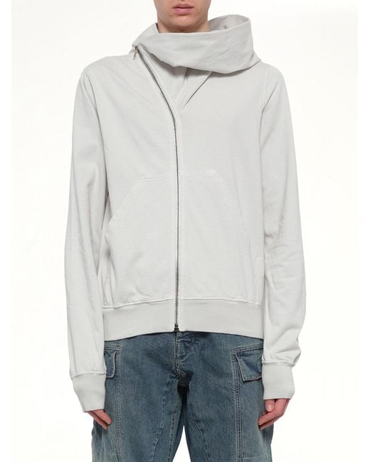 Rick Owens Gray Mountain Hoodie for men