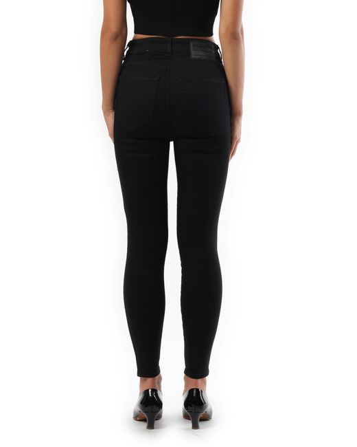 DIESEL Black 1984 Slandy High Jeans, 100% Cotton