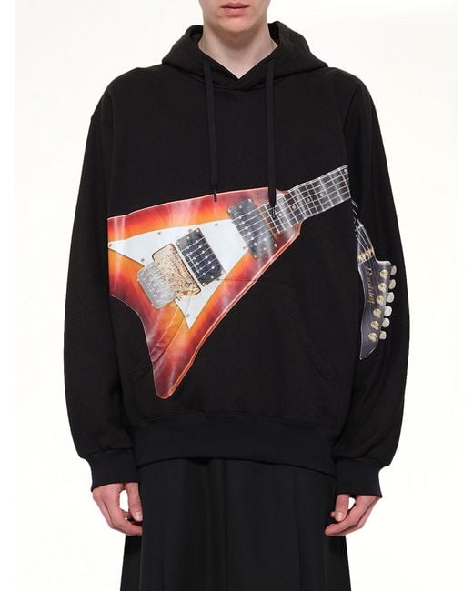 Doublet Black Air Guitar Hoodie for men