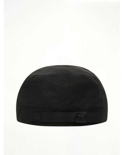 Y-3 Black Work Cap for men