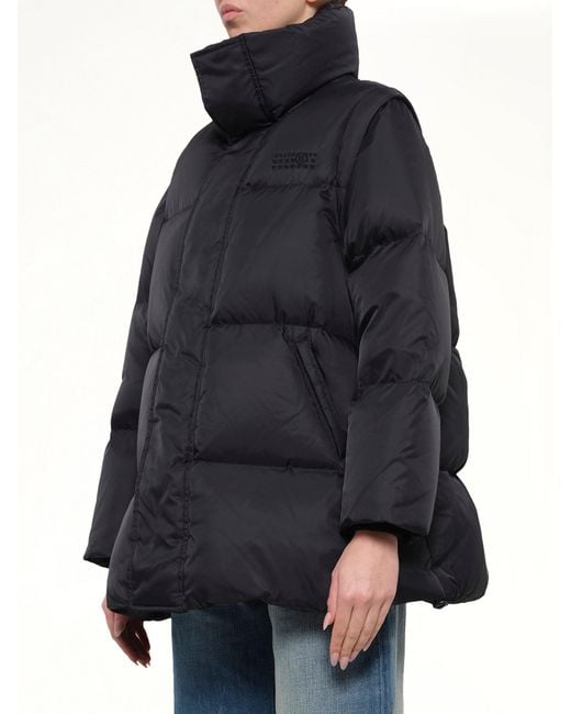 MM6 by Maison Margiela Blue Nylon Puffer