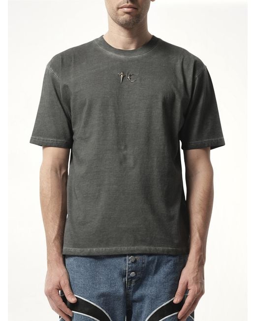 THUG CLUB Tc Basic T-Shirt in Gray for Men | Lyst