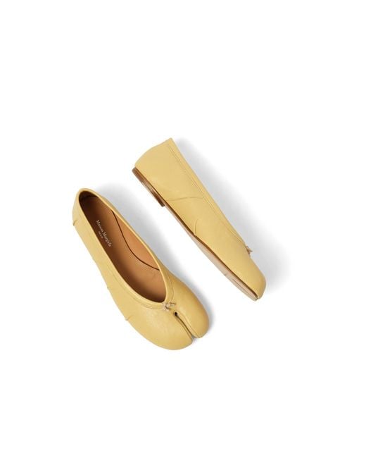 Maison Margiela Metallic New Tabi Ballerina, Bl\U00C8, 100% Calf Leather