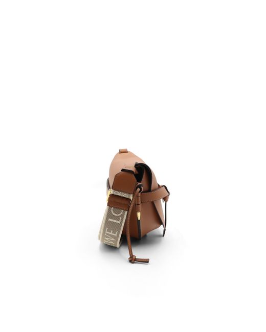 Loewe Brown Small Gate Bag, 100% Soft Calf