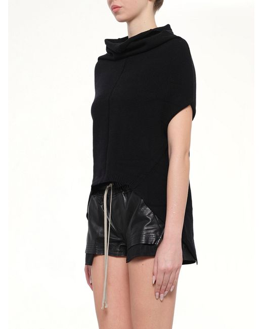 Rick Owens Black Cashmere Sl Shroud