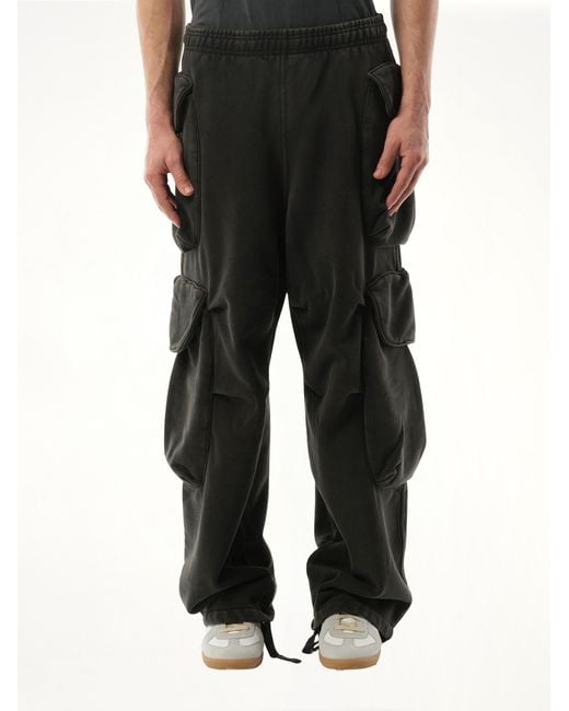 Entire studios Black Heavy Gocar Cotton Sweatpants for men