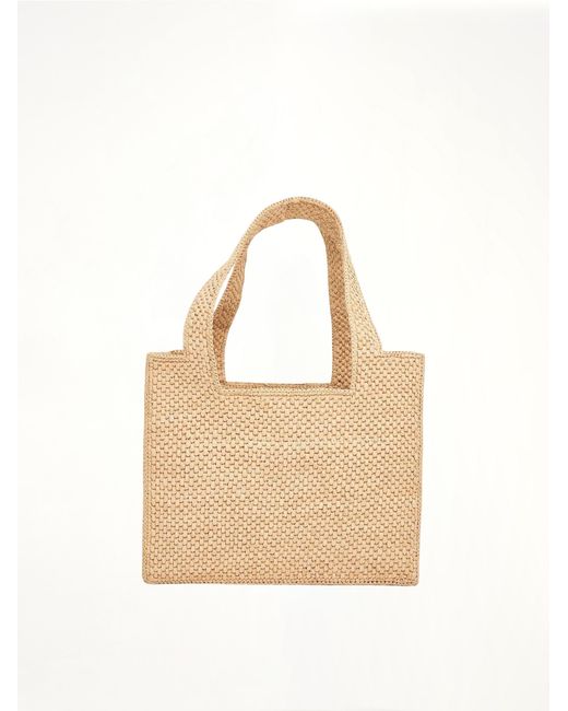 Loewe Metallic Medium Logo Font Tote Bag