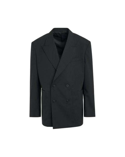 Wooyoungmi Black Wool Oversized Blazer, , 100% Wool for men