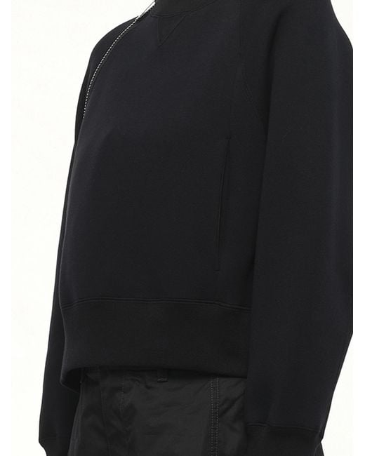 Sacai Black S Sponge Sweat Pullover
