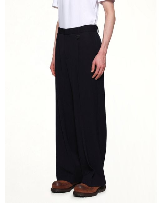 Wooyoungmi Black Wide Slacks for men