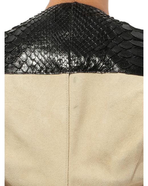 Rick Owens Black Leather Jacket, 100% Leather