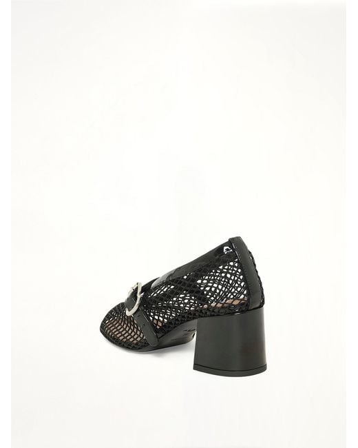 Alaïa Black Fishnet Pumps H55
