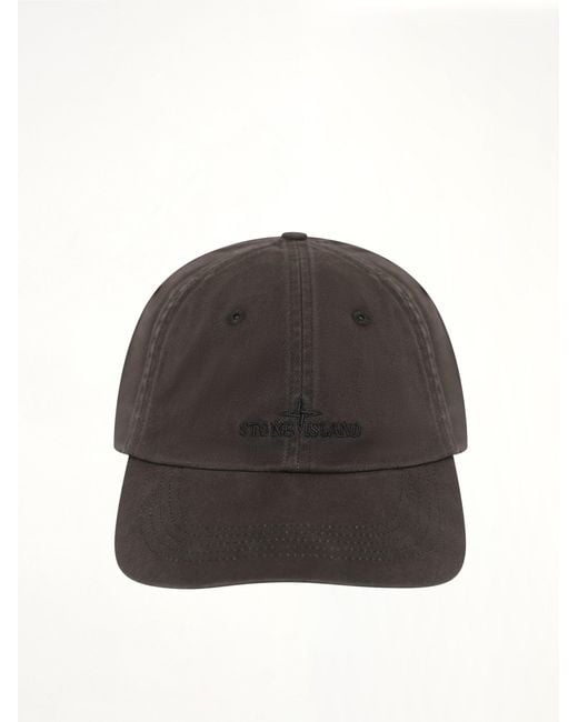 Stone Island Gray 9100002 Baseball Cap for men