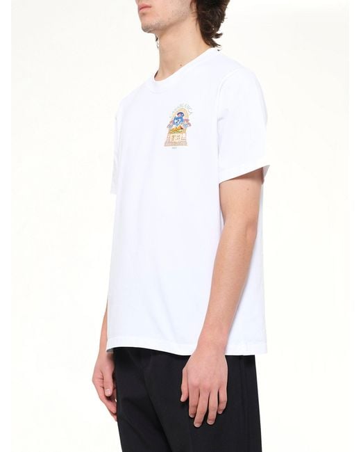 Casablanca White Egyptian Arch Classic T-Shirt for men