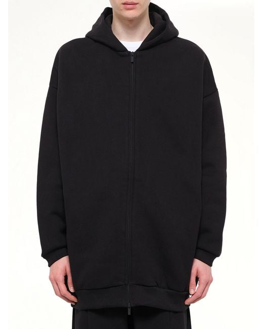 Fear Of God Black Property Lounge Long Zip Hoodie for men