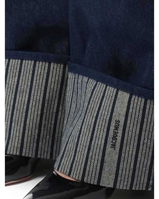 Jacquemus Blue Le De-Nimes Large, 100% Cotton