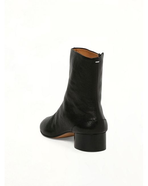 Maison Margiela Black Tabi Ankle Boots 3Cm Heel