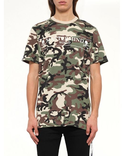 Mastermind Japan Black World Classic T-Shirt for men