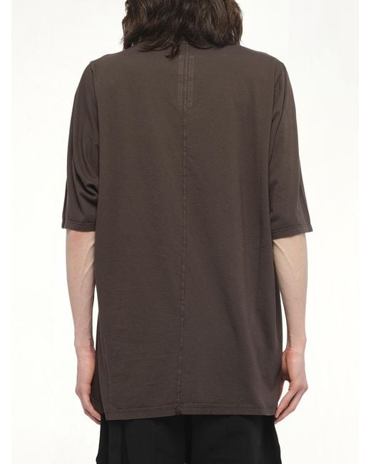 Rick Owens Gray Jumbo Ss T-Shirt, Short Sleeves, 100% Cotton for men