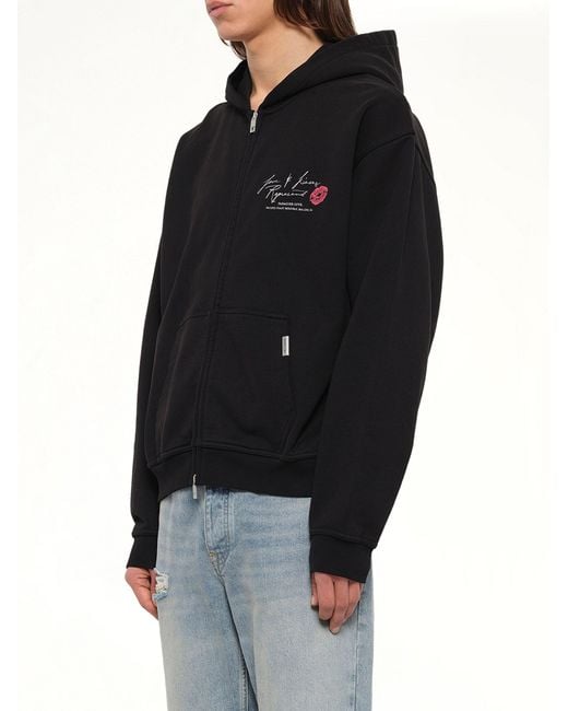 Represent Black Love And Kisses Zip Through Hoodie for men