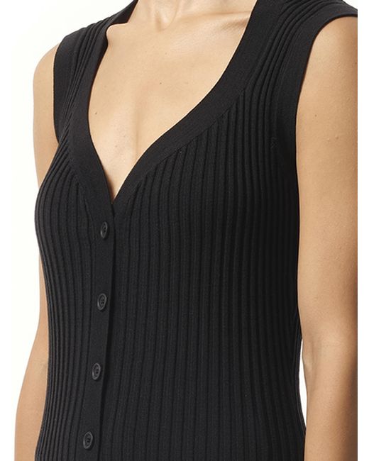 Givenchy Black Long Knit Dress