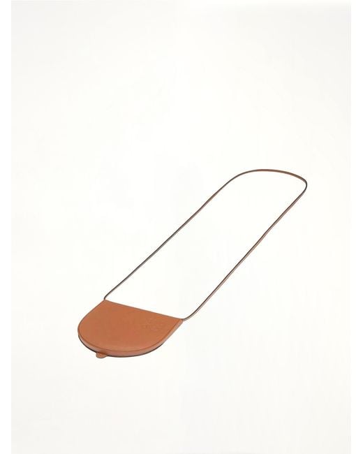 Loewe White Small Heel Pouch