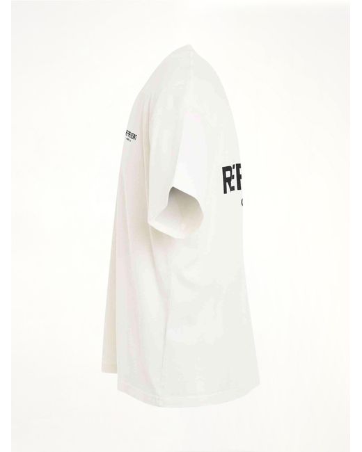 Represent White New Owners Club T-Shirt, Short Sleeves, 100% Cotton, Size: Small for men