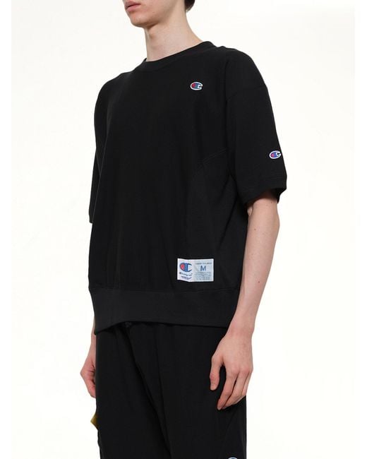 Undercover Black Champion X Uc Sweat Top for men