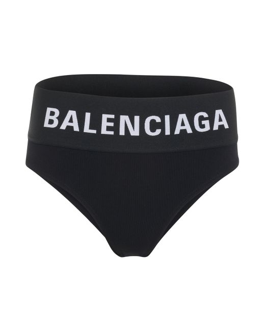 Balenciaga Black 'Uw Wide Elastic Brief, , 100% Cotton, Size: Small