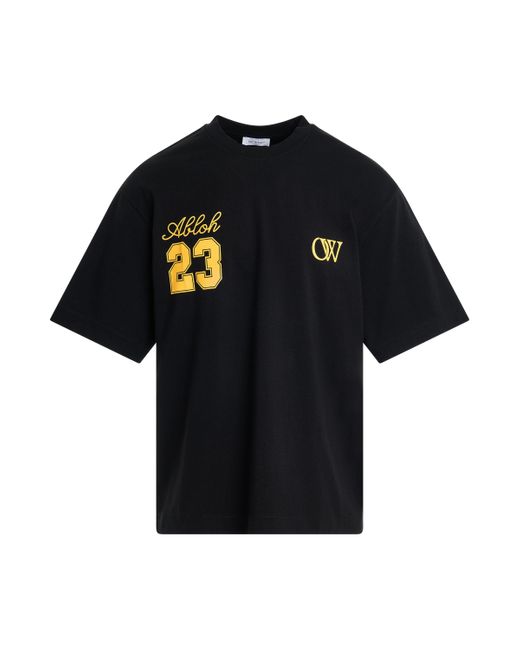 Off-White c/o Virgil Abloh Black Off- '23 Logo Skate T-Shirt, Short Sleeves, /, 100% Cotton, Size: Small for men