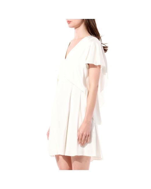 Balenciaga White Breezy Romantic Short Sleeve Dress