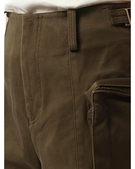 Fax Copy Express Green Oversized Cargo Pants, 100% Cotton, Size: Medium
