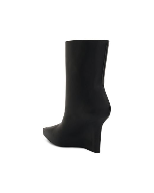 Givenchy Black G Lock Wedge Low Box Leather Boots, , 100% Leather