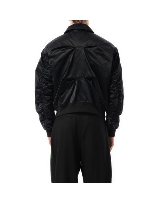 A_COLD_WALL* Black 'Cinch Bomber Jacket, , 100% Nylon, Size: Small for men