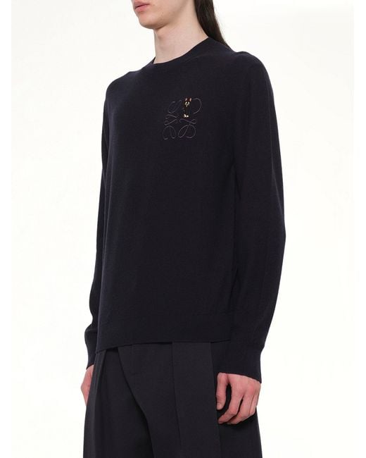 Loewe Blue Louis Wain Knit Sweater for men